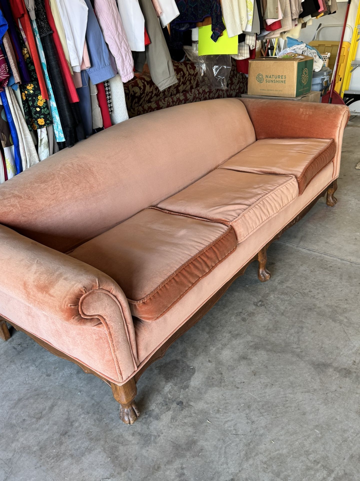 Orange Vintage Sofa