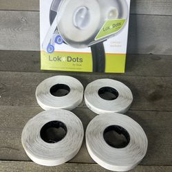 LokDots By Shaw Carpet Adhesive System Dots Applicator Dispenser with 4 Rolls