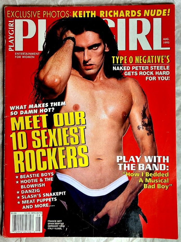 Playgirl Issue August 1995 - Peter Steele of Type O Negative