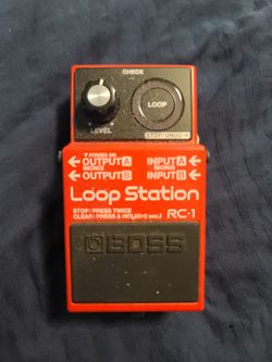 Boss RC1 loop station guitar pedal.
