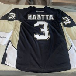 Olli Maatta Pittsburgh Penguins sewn Reebok Jersey Mens Xl Black Clean Nhl