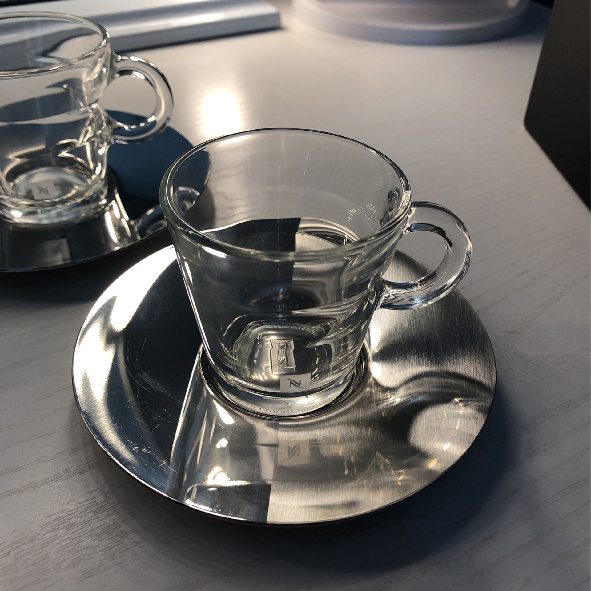 Nespresso Glass Clear View Collection Espresso Coffee Cup Mug Set