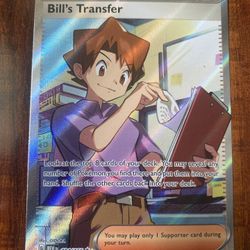 Pokemon 151 Bill’s Transfer Trainer Full Art Holo 194/165 MINT PACK FRESH