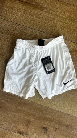 White Nike shorts youth xs and s