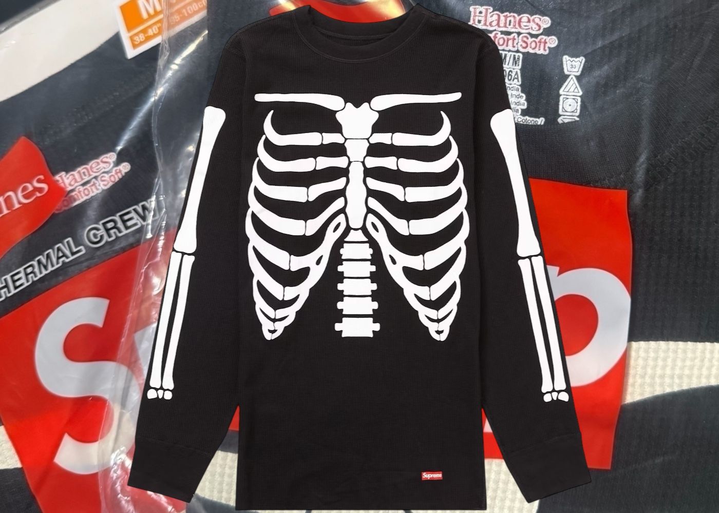Supreme x Hanes Bones Thermal Crew M Men