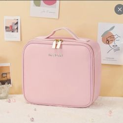 Makeup Bag With Mirror And Light Travel Makeup Cosmetic Bag Organizer Portable Storage Bag