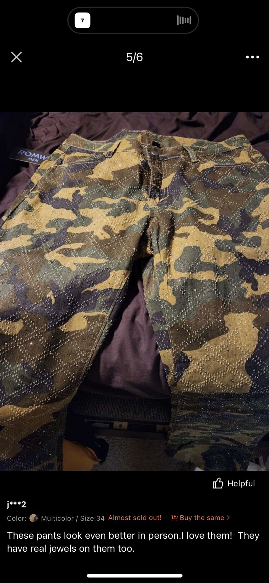 Romwe Camo Jeans