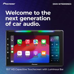 Pioneer DMH-WT6000NEX 10.1" Multimedia Digital Media Receiver Single Din - Built in WiFi, Bluetooth, Wireless Apple CarPlay, Android Auto, HD Radio,..