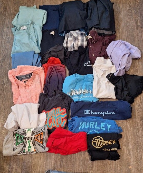 24 items MEN'S Clothes BUNDLE (take All For $20)