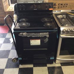 #226 New Black Frigidaire Electric Range 
