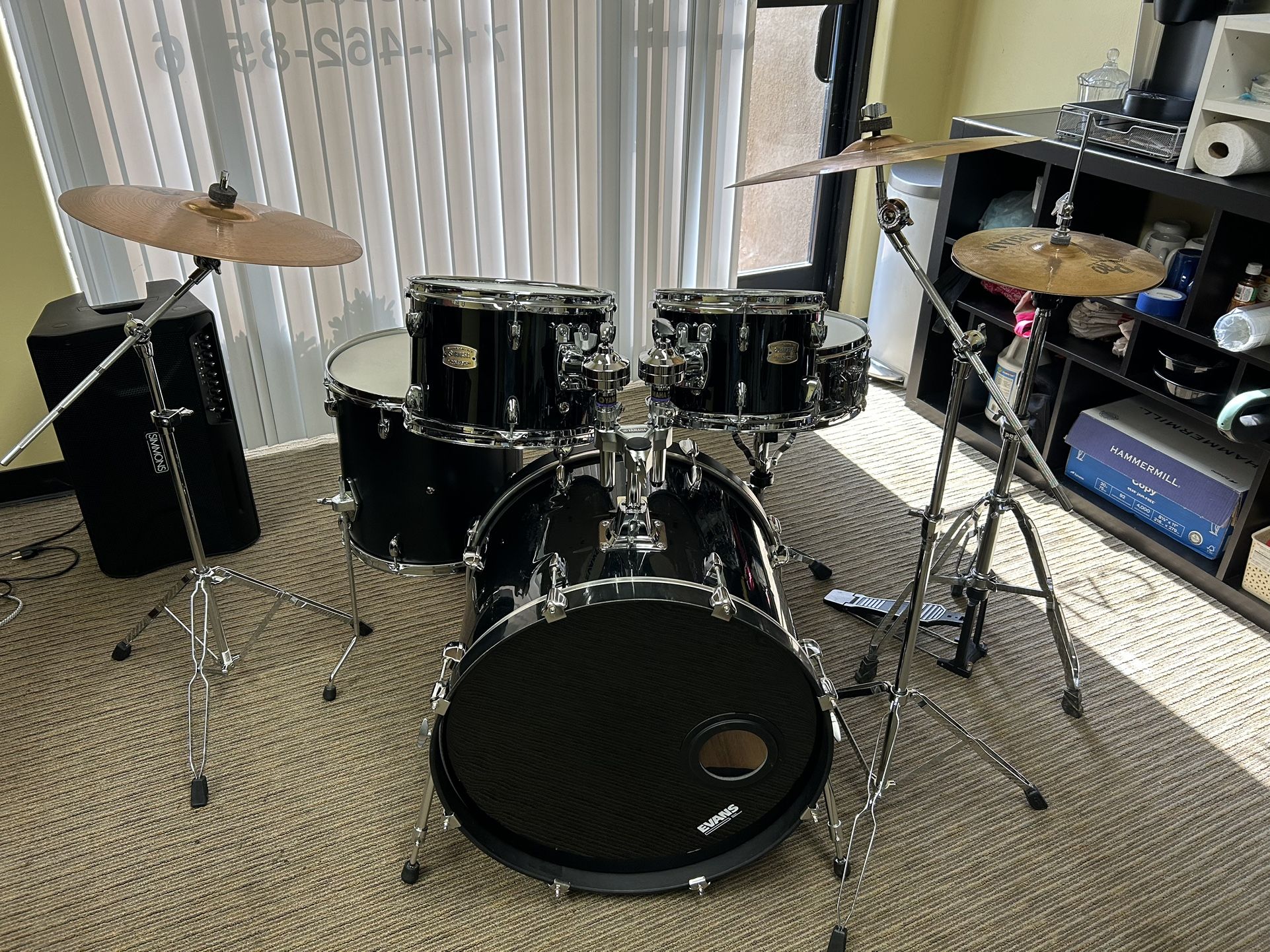 Yamaha Stage Custom Mix Drum Set Cymbals and Hardware Included