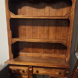 Vintage Bookshelf Desk 