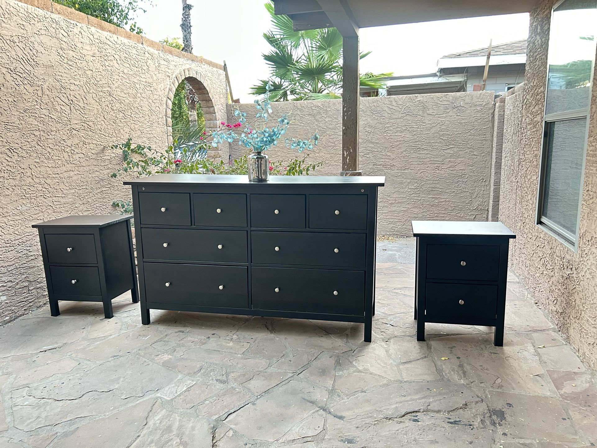 IKEA Hemnes Dresser + Nightstands Set