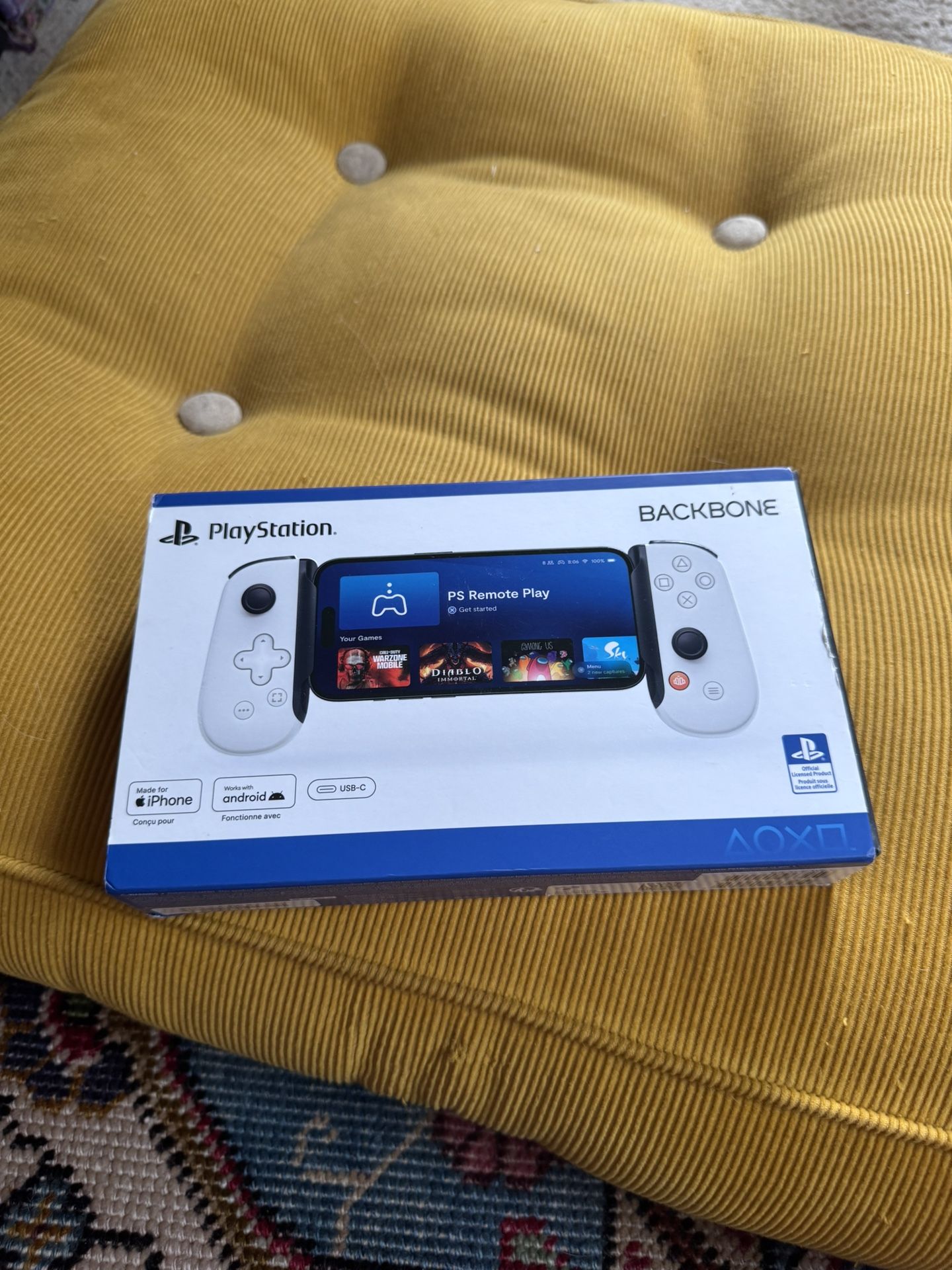 Like New Never Used PS4 Backbone USB-C (android And iOS Compatible)