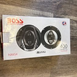 BOSS Audio - NX654 Onyx 6.5" 400W 4-Way Car Audio Coaxial Stereo Speakers, 2 Pair - Black