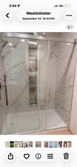 Large format porcelain tile 32” x 96”