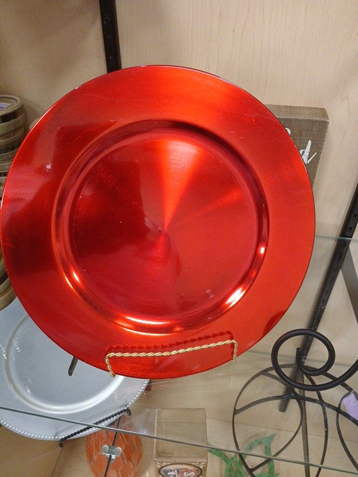 Red Charger Plate