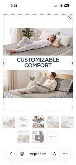 Brand new Tri fold mattress pad