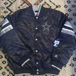 Brand new with tags Men’s Dallas Cowboys Starter Jacket Size Large 
