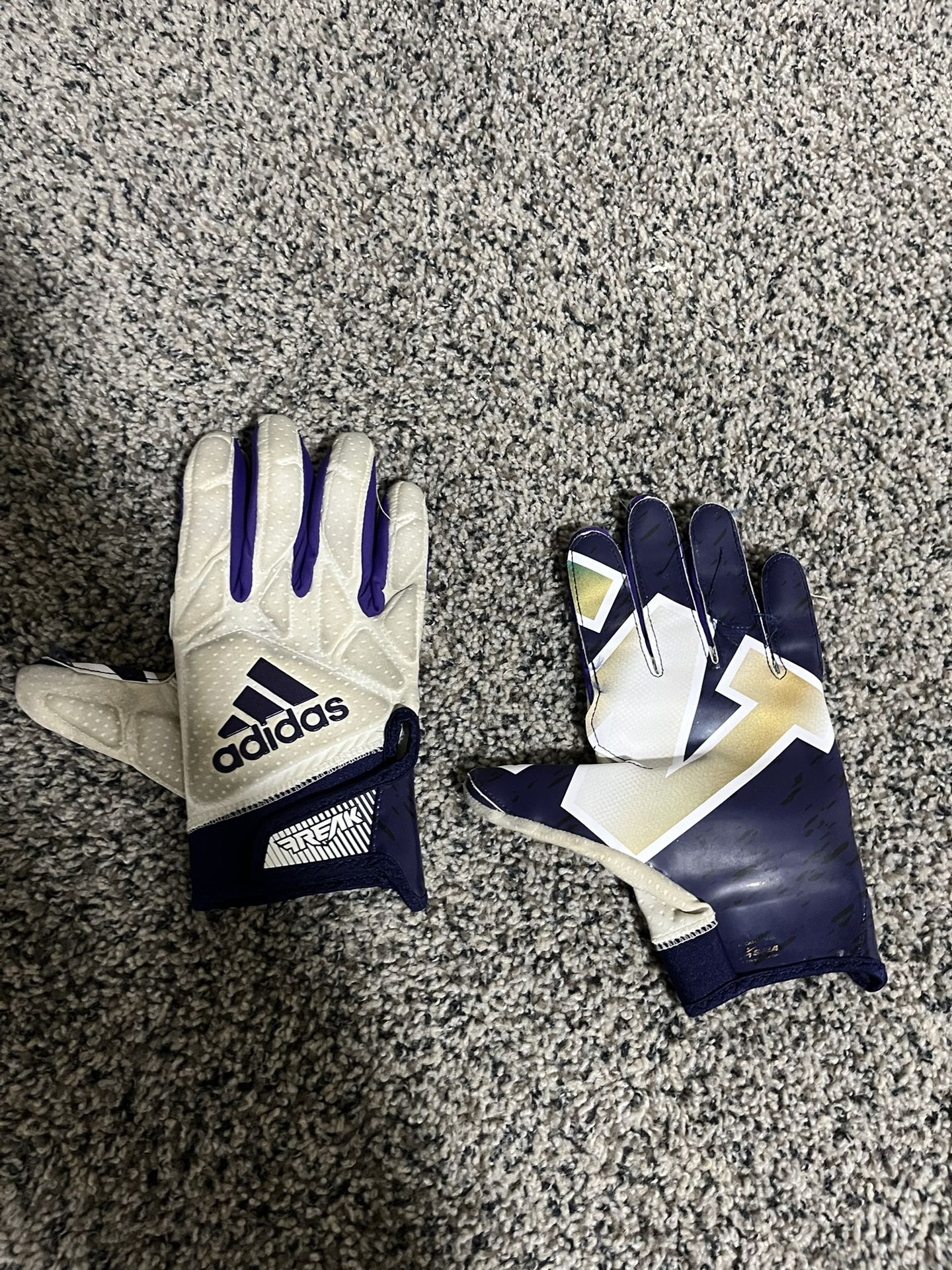 University Of Washington White College Football Gloves