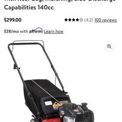 yard machines 21 push mower
