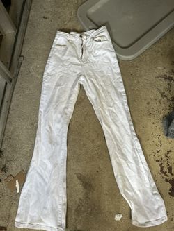 White Boot Cut Flare Jenas 