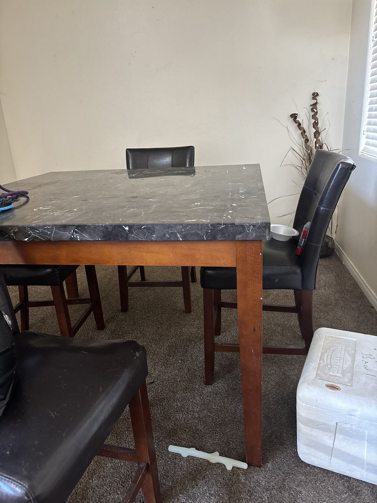 Marble Dining Table for 4, Free Delivery (urgent)