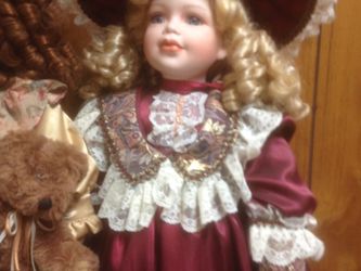 Porcelain Doll 32 inches tall
