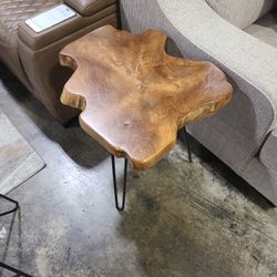 Live Edge End Table. Each One Unique 