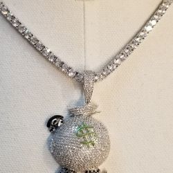 925 Sterling silver Tenesee Chain And Charm