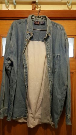 men's Jean shirt thick like coat, 2X