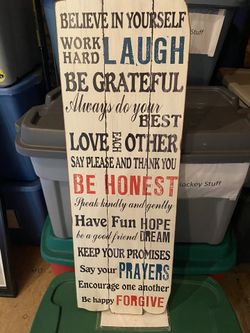 Inspirational sign. New