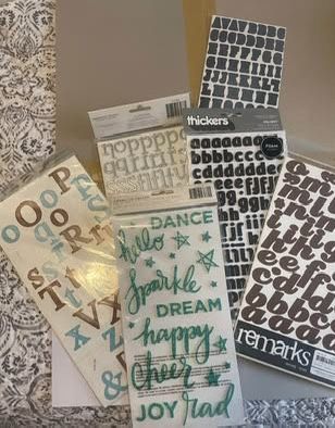 Huge lot of alphabet stickers/chipboard