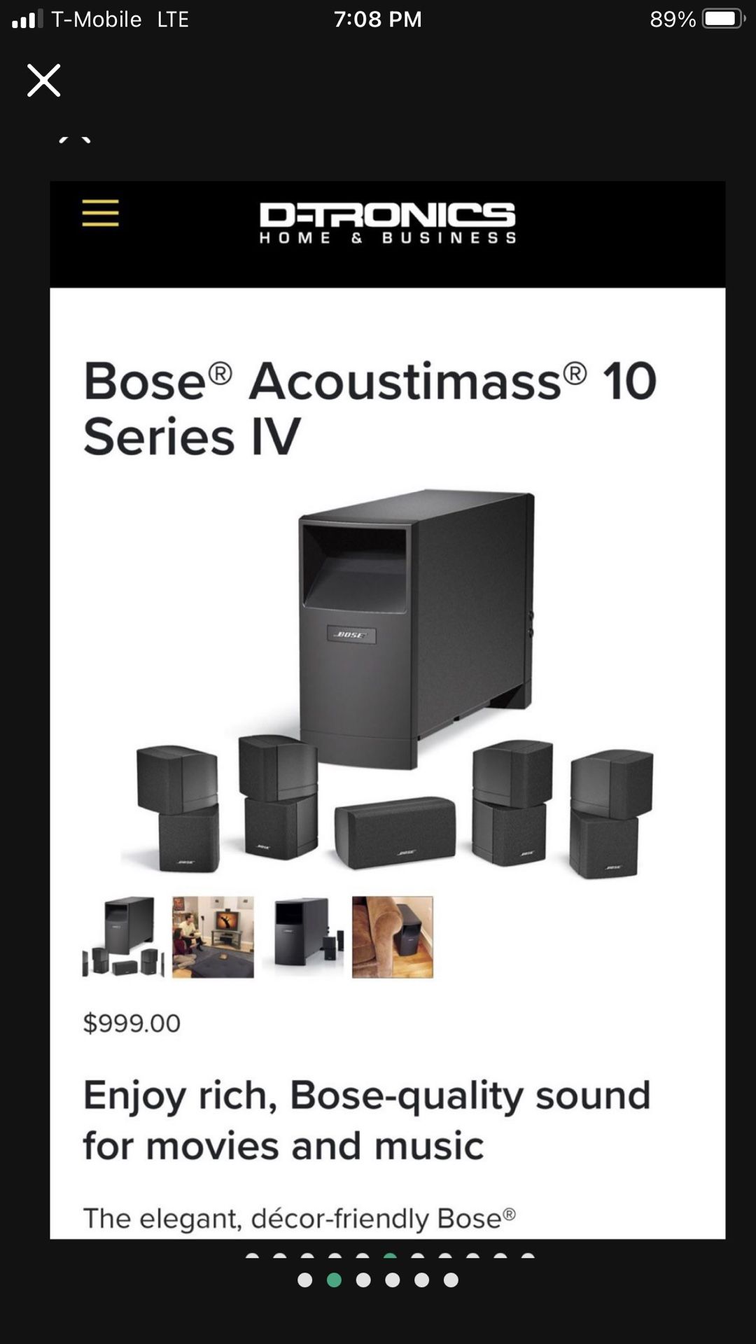Bose Acoustimass 10 IV