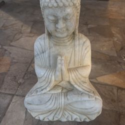 Chinese Distressed Marble Buddha 