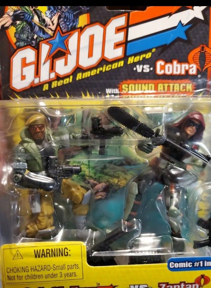 G.I. Joe The Real American Hero Sgt. Stalker VS. Zartan Sound Attack Hasbro