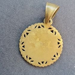 Jesus Christ Medallion 18 Karat Gold