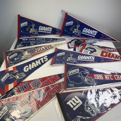 13 NY Giants Pennants Football Collectible 
