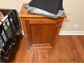 Wooden ice box