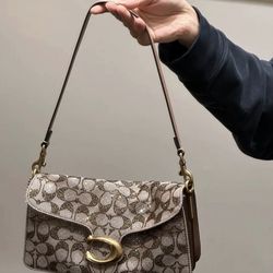 Coach Women's Tabby 26 Crystal Signature Jacquard Shoulder Bag