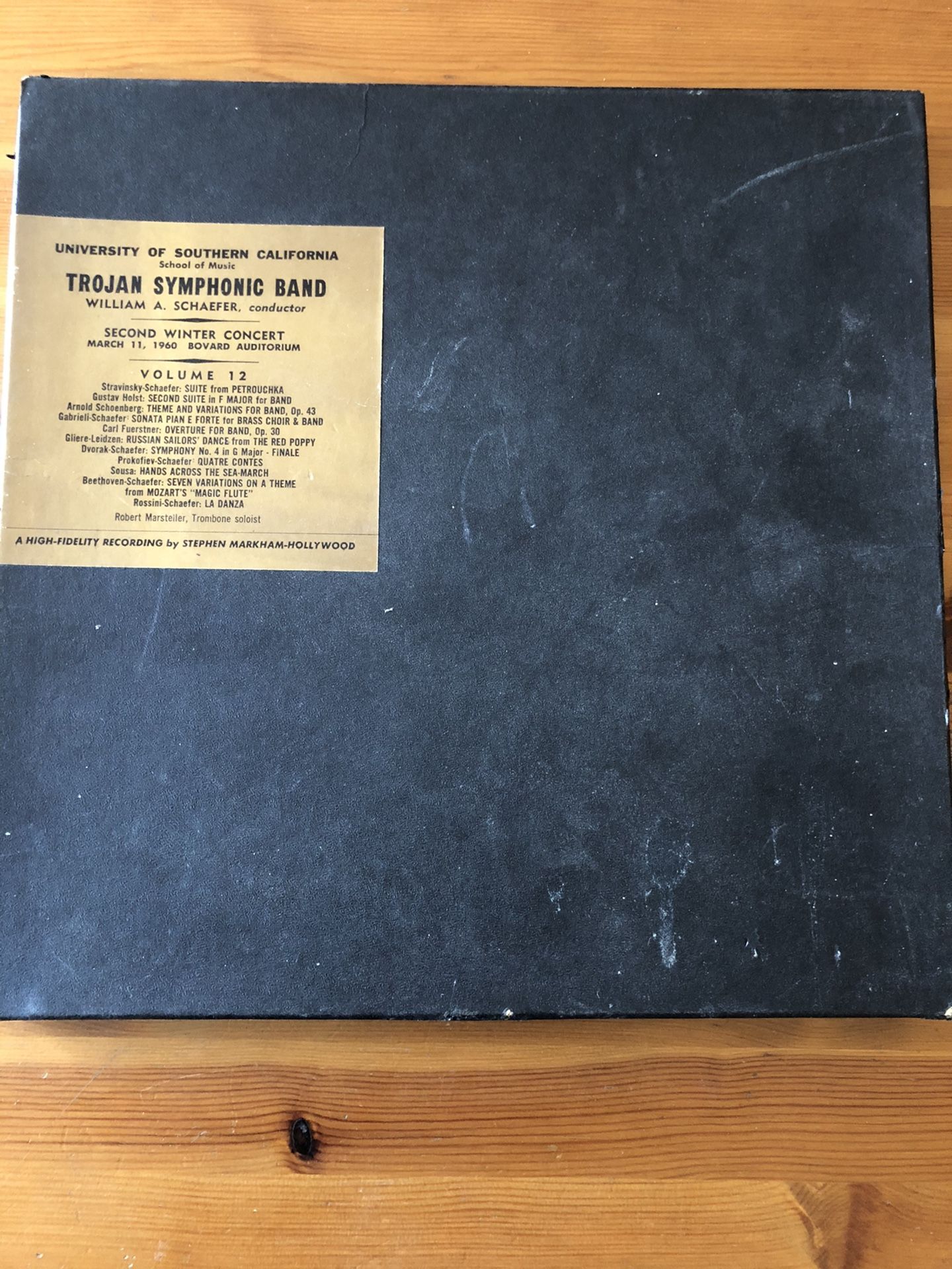 UNIVERSITY OF SOUTHERN CALIFORNIA TROJAN SYMPHONIC BAND OF 1960 VINYL LP ALBUM