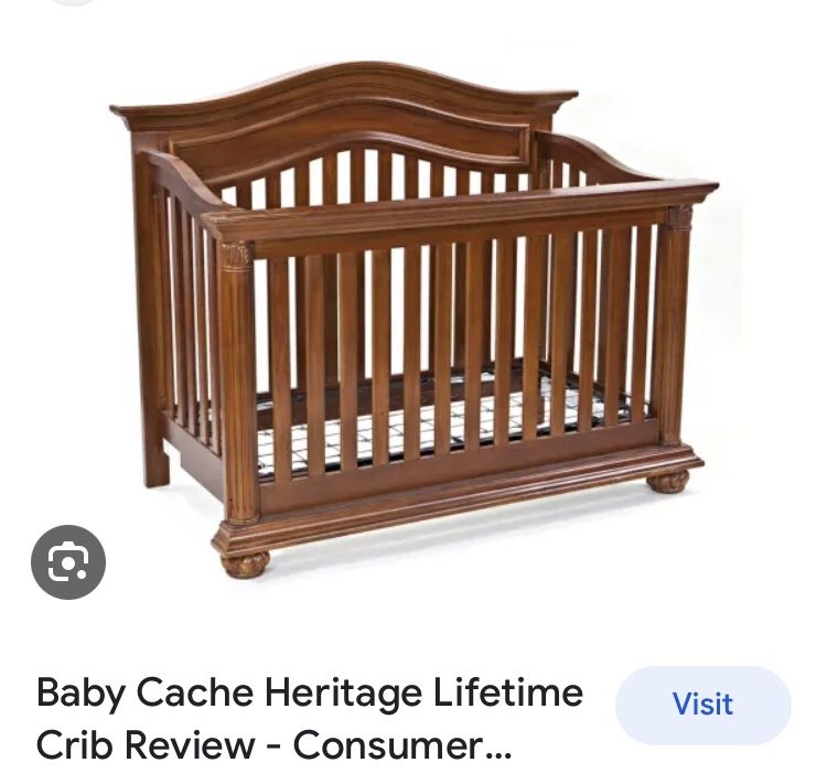 Baby Cache Heritage Lifetime 4-in-1 Crib With Matching Dresser