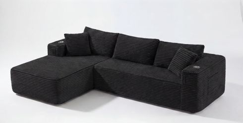 🖤 BEAUTIFUL BLACK SECTIONAL – LIKE NEW – MUST GO ASAP!