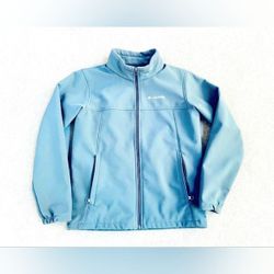 Columbia Omni Shield Light Blue Soft Shell Coat Jacket Men Large