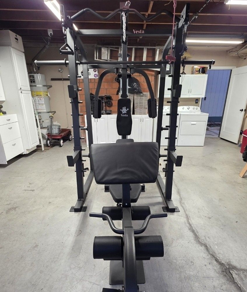 Smith Machine 2001 | Multi-Use Adj Bench | Gym Equipment | Fitness | Squat Rack | Excercise |🔴WEIGHTS AND BARBELL SOLD SEPARATELY 🔴 FREE DELIVERY 🚚
