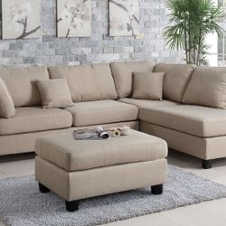 Sectional Sofa + Ottoman