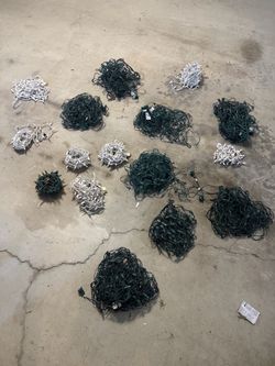 Large Lot of Christmas String Lights