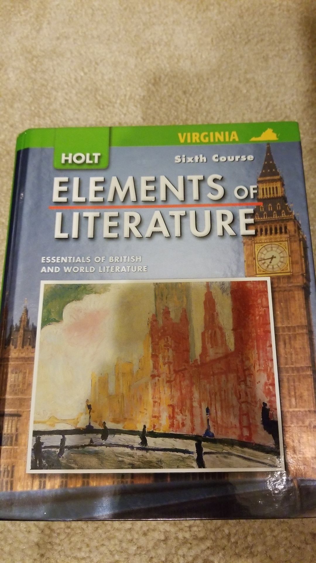 Holt Elements of Literature Sixth Course Hardcover