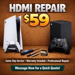 HDMI Port Repair PS5/Xbox