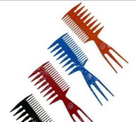 LOT OF 10 Hair Pick Barber Multi Style Barber Comb 3-in-1